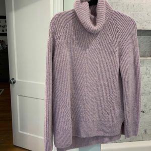Madewell Mercer mauve turtleneck sweater